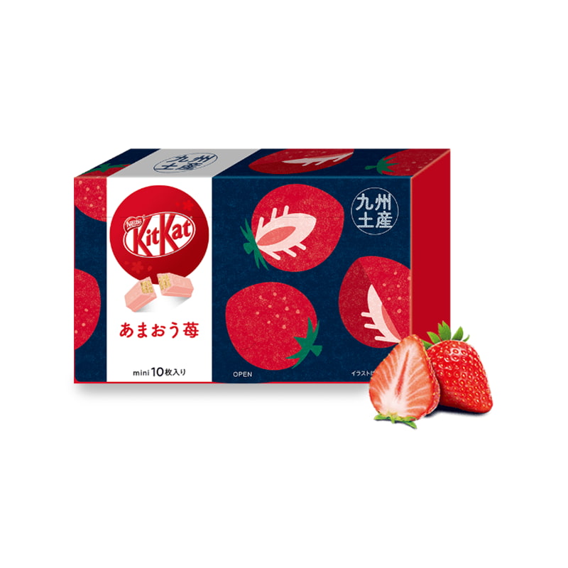 Premium KitKat "AMAOU" Strawberry from Kyushu