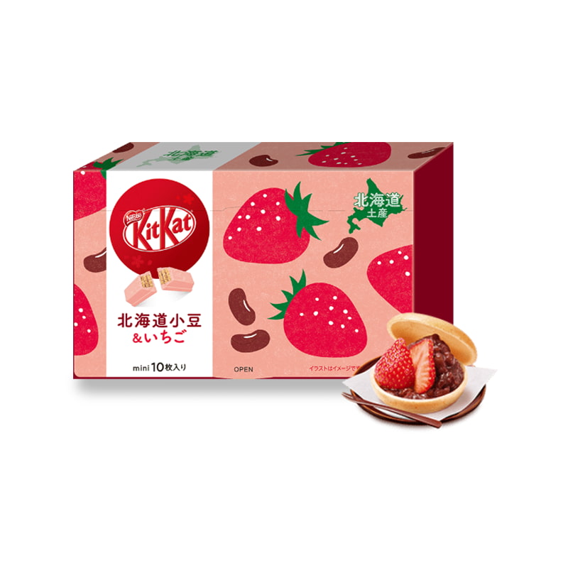 Premium KitKat Bean and Strawberry from Hokkaido