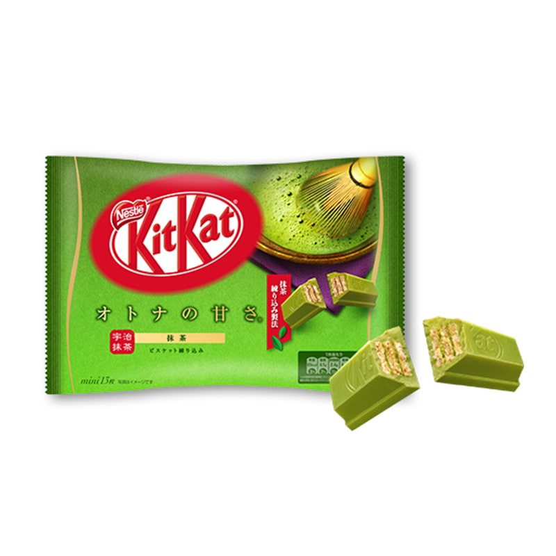 Matcha flavored KitKats from Japan